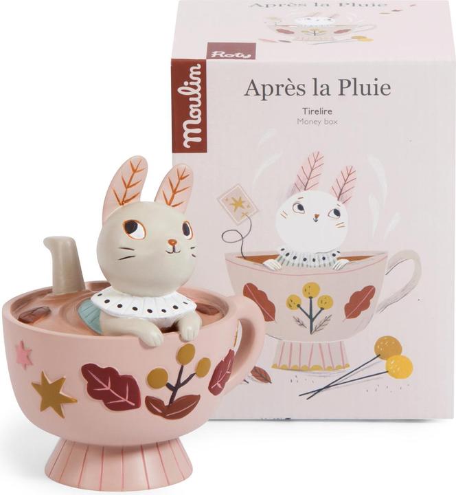 Actual product image Moulin Roty Piggy Bank Rabbit, Après la Pluie