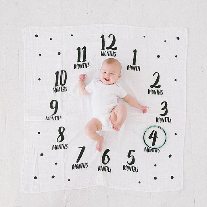 Actual product image Pearhead Watch me grow blanket