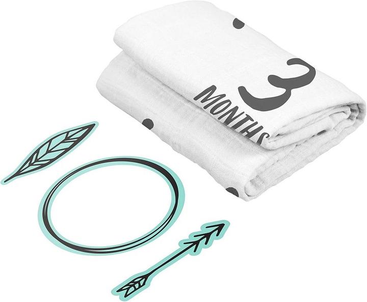 Actual product image Pearhead Watch me grow blanket