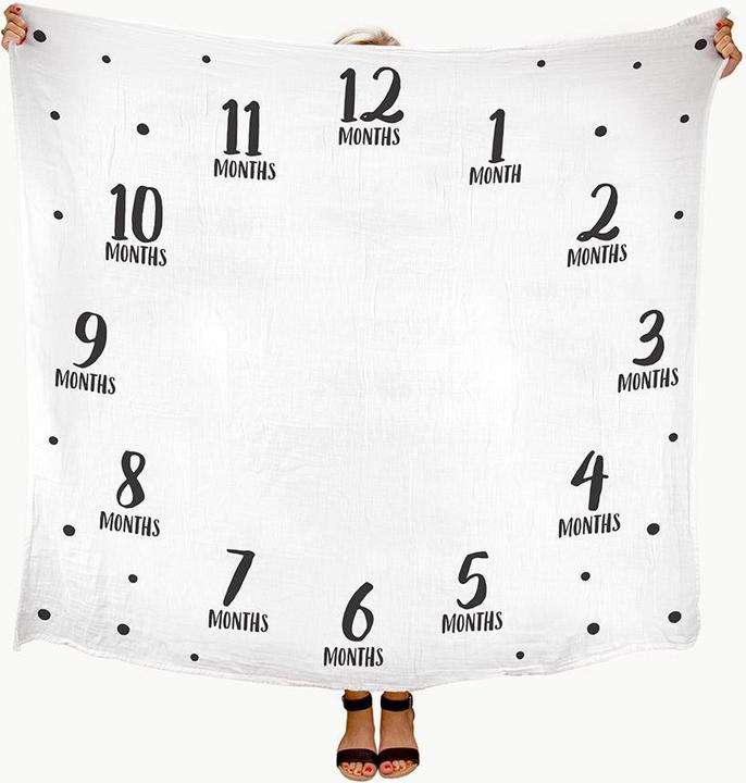 Actual product image Pearhead Watch me grow blanket