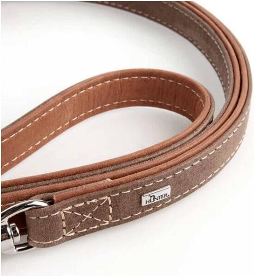 Produktbild Hunter Verstellbare Führleine Porto, dunkelbraun/cognac (S, Hund)
