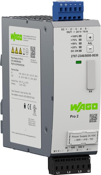Produktbild Wago 2787-2346/000-030 Stromversorgung Pro 2.3-phasig