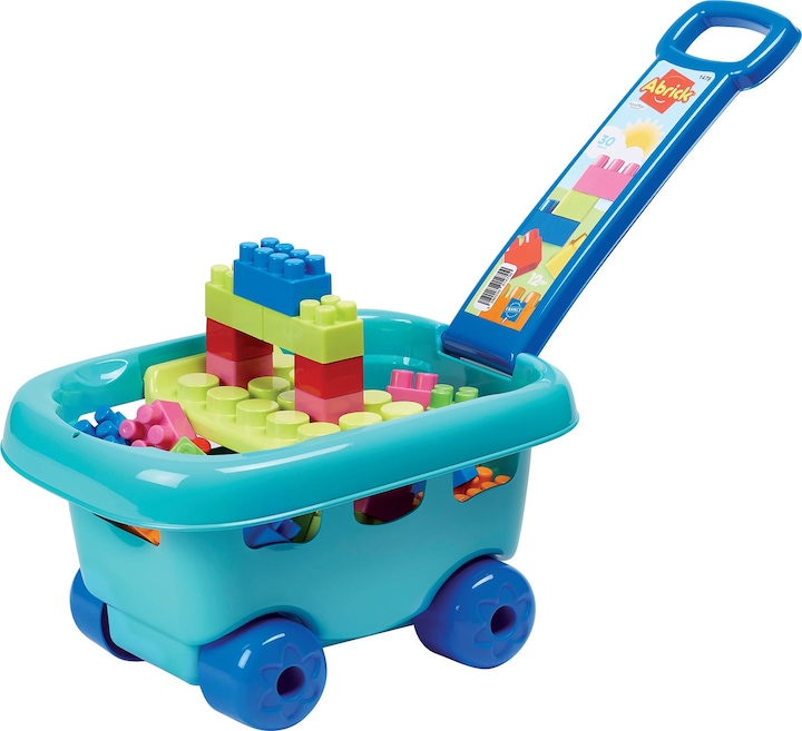 Actual product image Ecoiffier Abrick building blocks in storage trolley, 30 pcs.