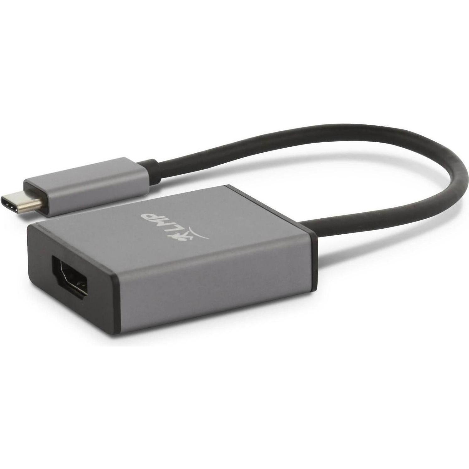 Thumbnail - LMP USB-C zu (HDMI, 10 cm), Data + Video Adapter, Schwarz