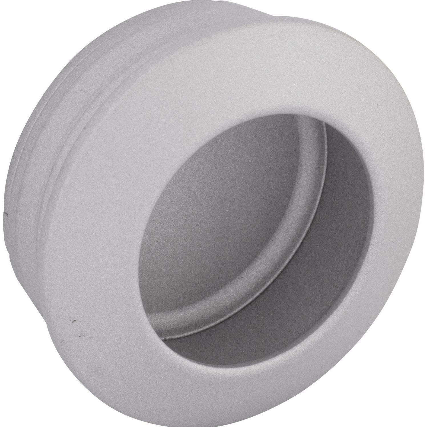 Alles im griff, Möbelgriff, Muschelgriff Zaran ø 40 mm, Schiebetür Griff zum Einlassen ZN alufarbig