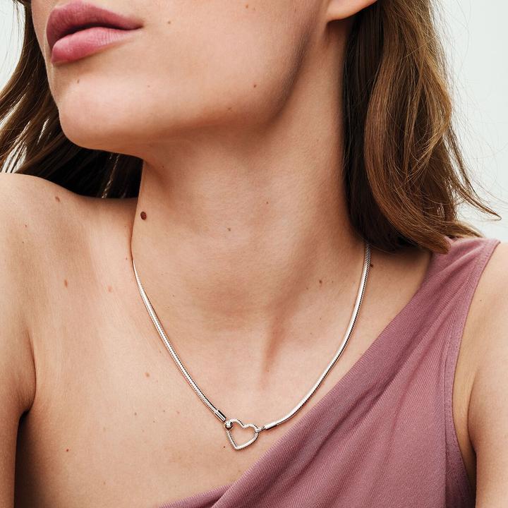 Produktbild Pandora Moments Herz Halskette Silber (Silber 925, 45 cm)