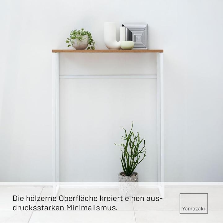 Actual product image Yamazaki TOWER console table (60 x 80.5 x 18.5 cm)