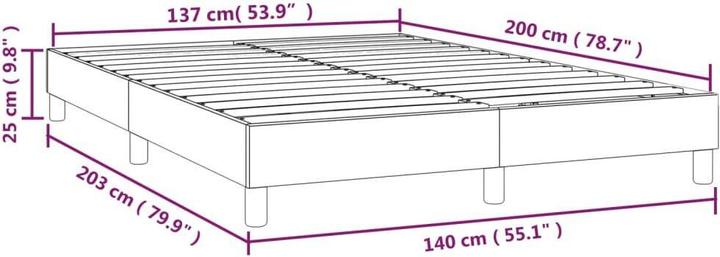 Image du produit vidaXL Boxspringbettgestell (140 x 200 cm)