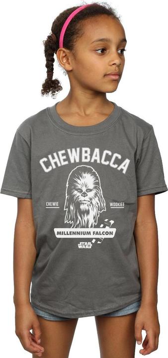 Immagine prodotto Star Wars Collegiate Maglietta Chewbacca Ragazze (152, 158)