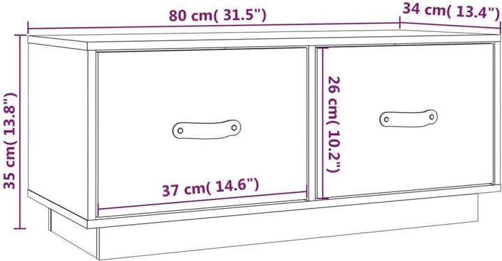 Produktbild vidaXL TV-Schrank (80 x 34 x 35 cm)