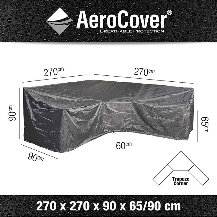 Actual product image AeroCover L-shape trapezoid 270x270x90