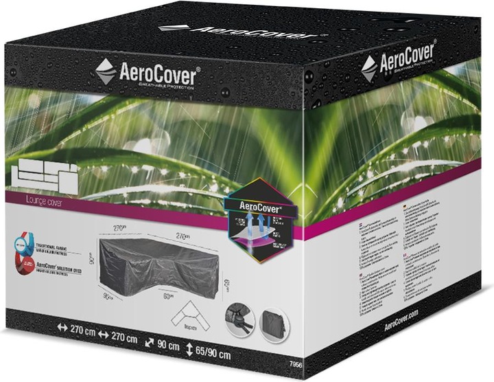 Actual product image AeroCover L-shape trapezoid 270x270x90