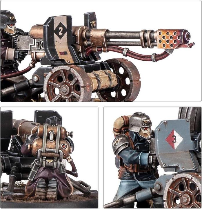 Actual product image Games Workshop Warhammer 40k - Astra Militarum Escouade d'Armes Lourdes de Krieg (Plastic)