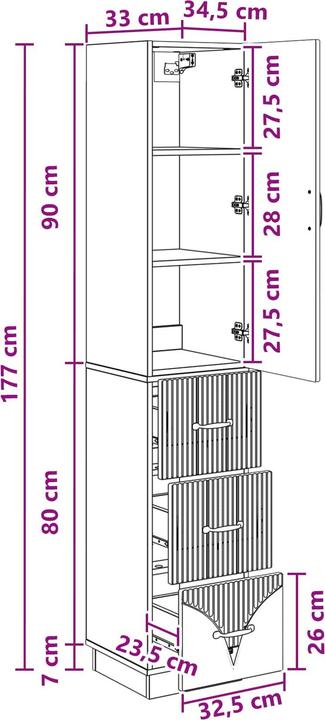 Produktbild vidaXL Aufbewahrungsschrank