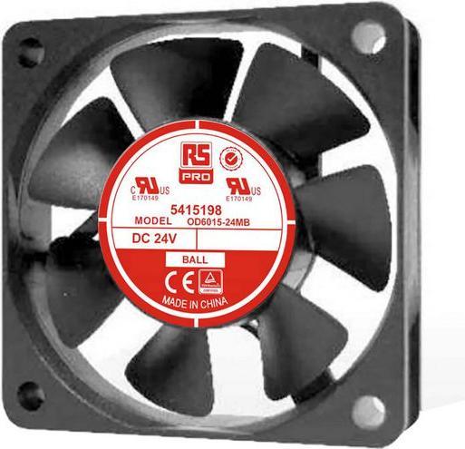 Immagine prodotto RS PRO Ventola Ass. Su Cuscinetti 24v (60 mm)