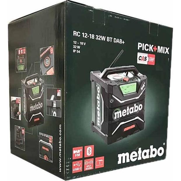 Thumbnail - Metabo RC 12-18 (DAB+, UKW, Bluetooth), Radio, Grün, Schwarz