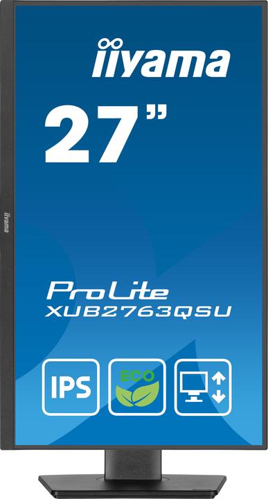 Actual product image iiyama ProLite XUB2763QSU-B1 (2560 x 1440 pixels, 27")