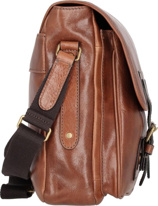 Actual product image Fossil Greenville Messenger leather 41 cm laptop compartment (17")