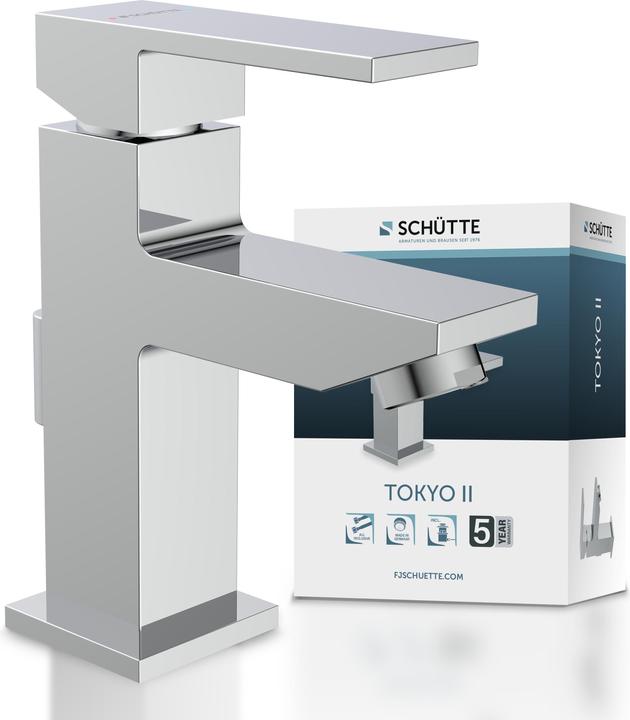 Immagine prodotto Schütte Rubinetto bagno TOKYO II Miscelatore lavabo cromo Miscelatore monocomando 24110