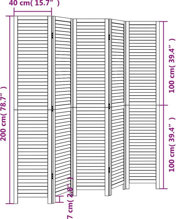 Produktbild vidaXL Paravent