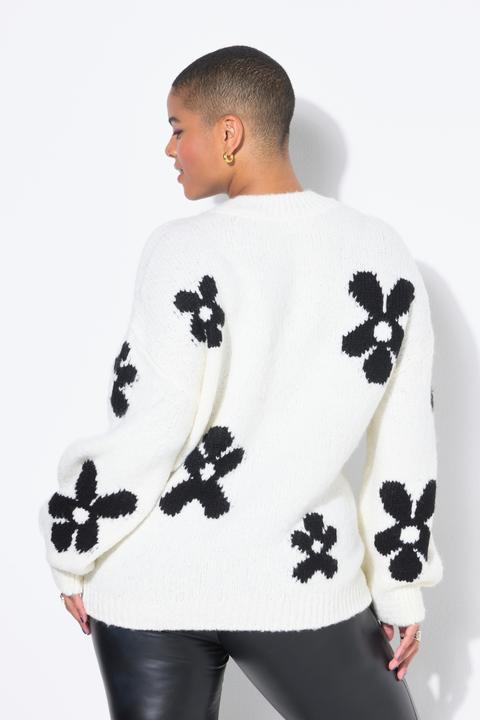 Actual product image Studio Untold Flower Pattern Oversized Sweater (50, 52)