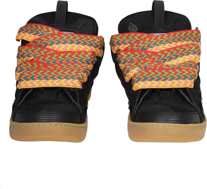 Produktbild Lanvin curb sneakers in leather and suede with multicolor laces (42)