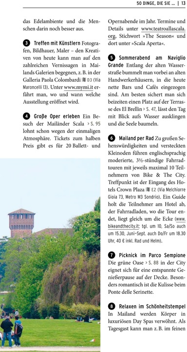Immagine prodotto on tour Reiseführer Mailand (Tedesco, Susanne Kilimann, 2019)