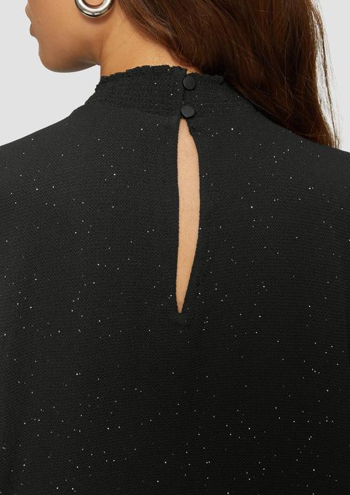 Immagine prodotto S.Oliver Bluse Leicht strukturierte Bluse mit gemocktem Stehkragen (38)