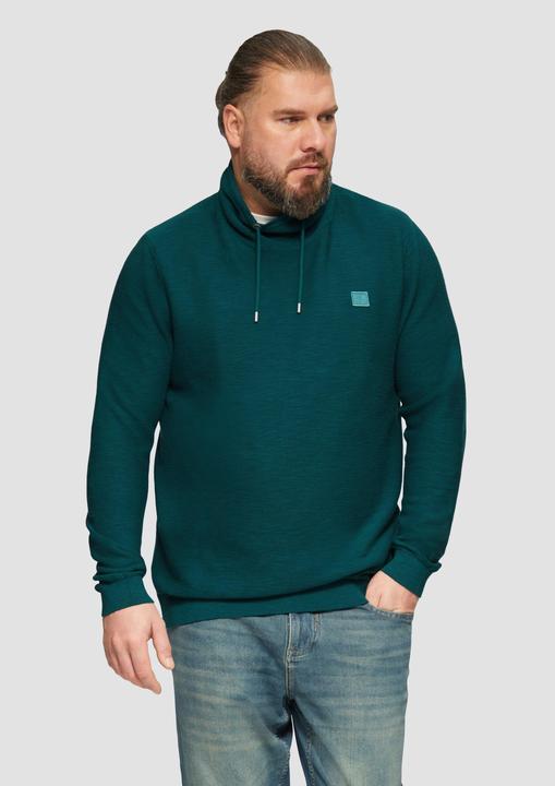 Actual product image S.Oliver Strickpullover Strickpullover mit Schalkragen (4XL)