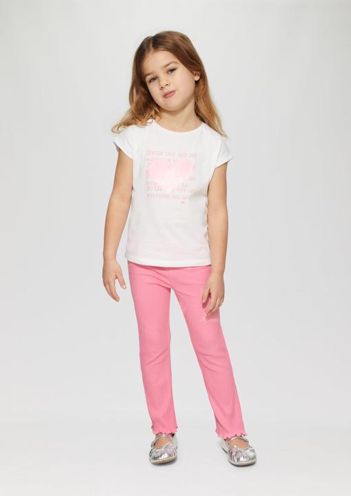 Actual product image S.Oliver Leggins Flared-Leggings mit Rippstruktur und Glitzerbund (98)