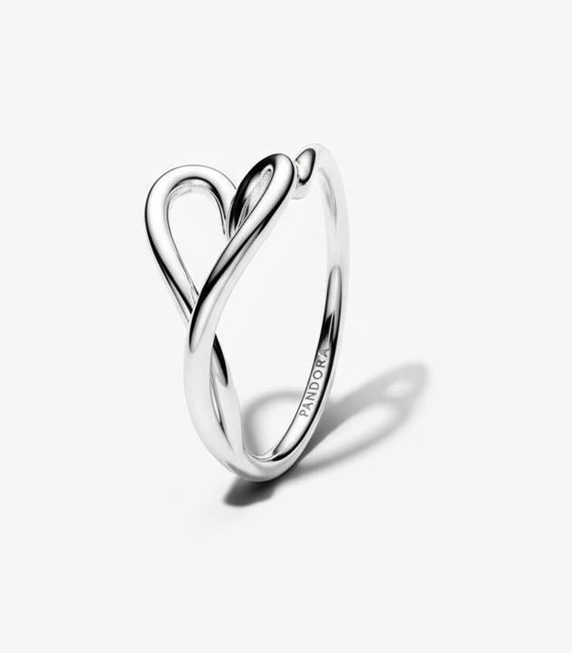 Produktbild Pandora Kleiner Ring in organischer Herzform (52, 925 Silber)