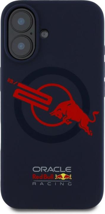 Produktbild Red Bull Case HC Silicone ORBR20 Logo Red Lining to iPhone 16 MagSafe navy blue (Apple iPhone 16)