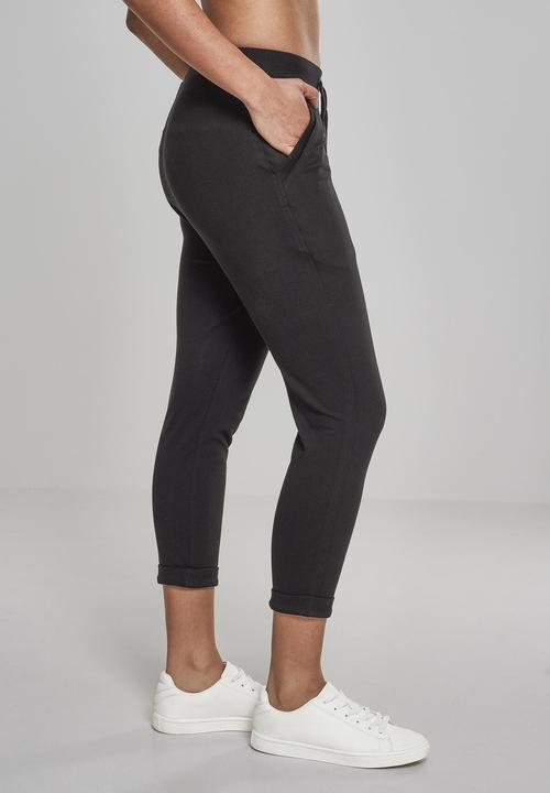 Produktbild Urban Classics Ladies Open Edge Terry Turn Up Pants (M)