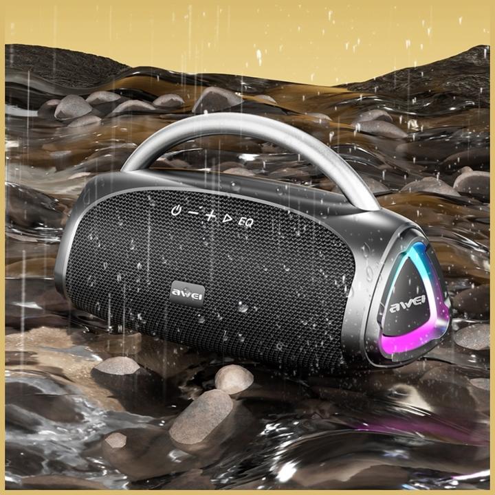 Actual product image Awei Wireless speaker KA39 100W Bluetooth 5.3 portable external black (25 h)