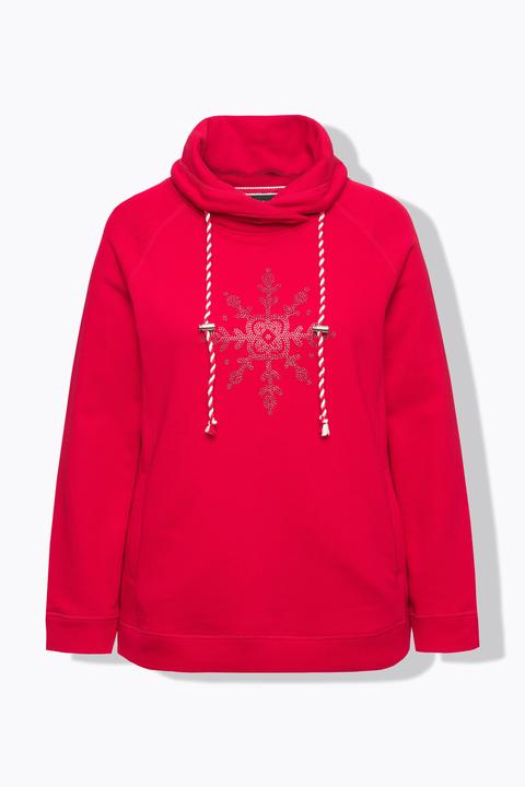 Produktbild Ulla Popken Sweatshirt, Eisstern, Stehkragen, Taschen, Langarm (46, 48)