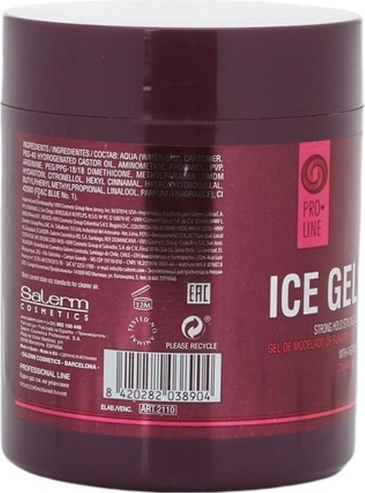 Salerm Ice Gel Starker Halt Styling Gel 500ml (Haargel, 500 ml)