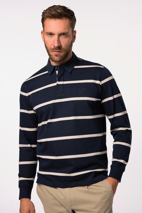 Produktbild JP1880 Rugby-Sweater, Ringel, Web-Kragen (7XL)