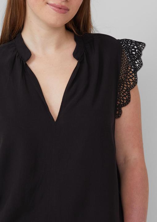 Produktbild S.Oliver Bluse Blusentop mit Spitzendetail (50)