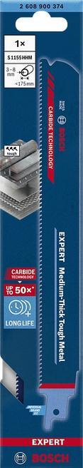 Produktbild Bosch Professional Zubehör EXPERT ‘Thick Tough Metal’ S 1255 CHC Säbelsägeblatt, 10 Stück