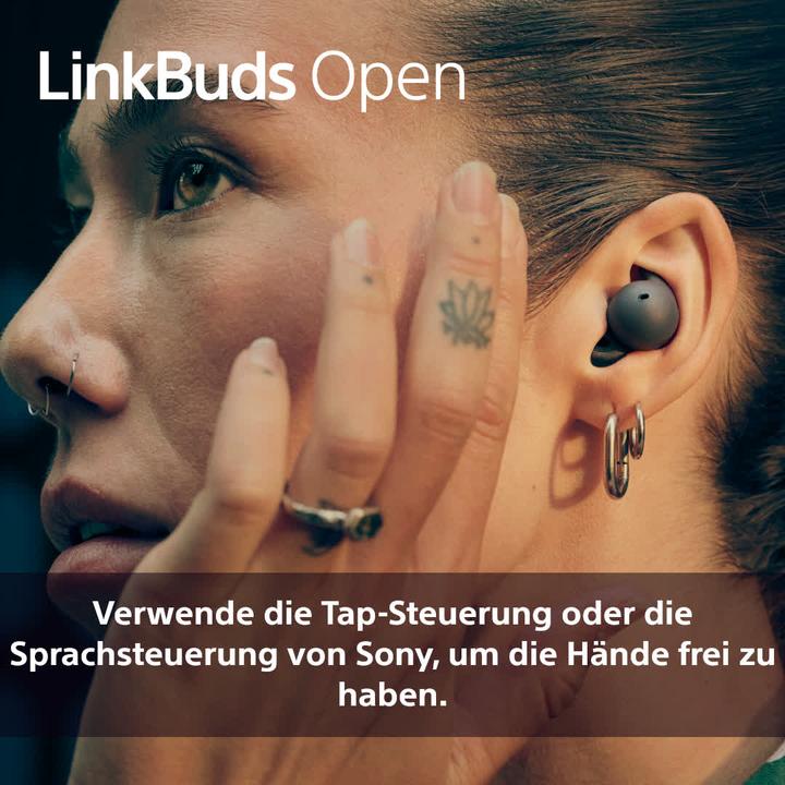Image du produit Sony LinkBuds Open (Pas de réduction du bruit, 8 h, Sans fil)