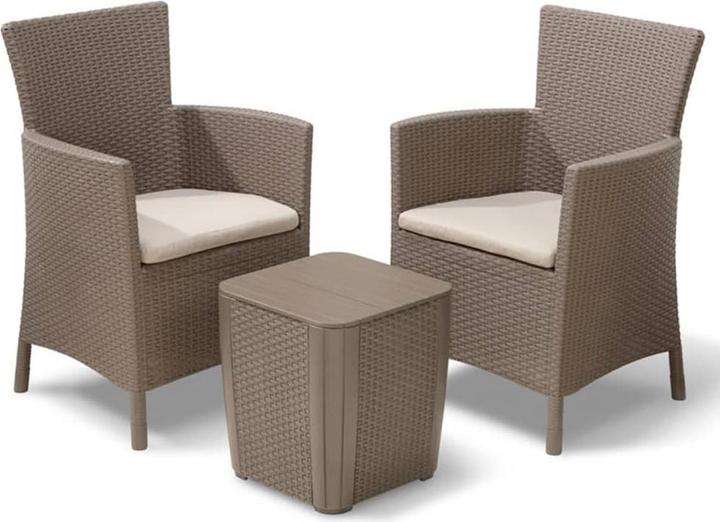 Image du produit Keter Iowa balcony Balcon Set Table : 39x39x43 Chaise : 62x60x89 (62 cm)