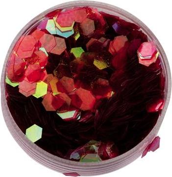 Produktbild You Nails Nail Art Plättchen eckig (Nagelverzierung, Schwarz, Rot)