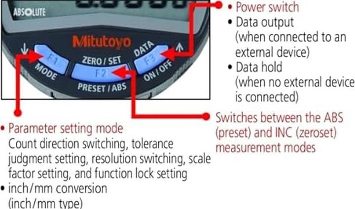 Immagine prodotto Mitutoyo Comparatore digitale Absolute lettura 0,001 mm