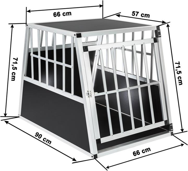 Produktbild tectake Hundetransportbox (Hund, Sicherheitsverschluss)