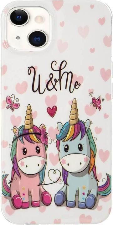 Actual product image Cover-Discount iPhone 15 - Glow-in-the-Dark Silicone Case Unicorn (Apple iPhone 15)