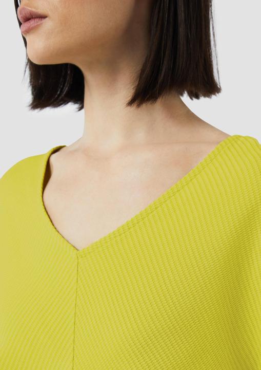 Actual product image Comma T-Shirt Relaxed-Fit-Shirt mit Struktur und V-Ausschnitt (32)