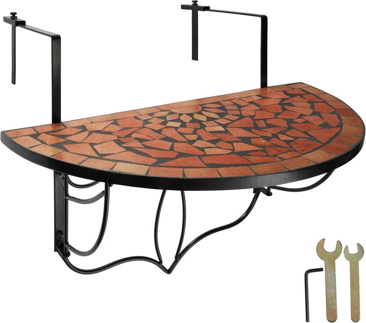 Image du produit tectake Table de balcon (76 x 65 x 62 cm)