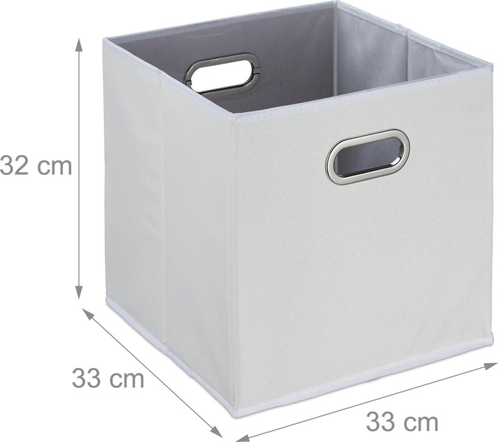 Produktbild Relaxdays 2x Aufbewahrungsbox (33 x 33 x 32 cm, 34.85 l)