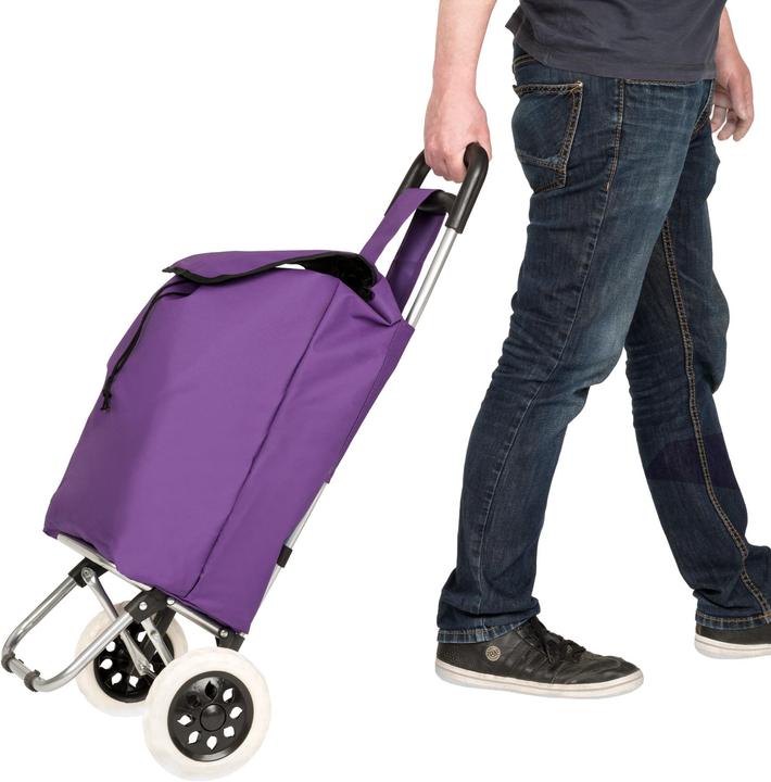 Image du produit tectake Chariot de courses, de marché Pliable 2 Roues