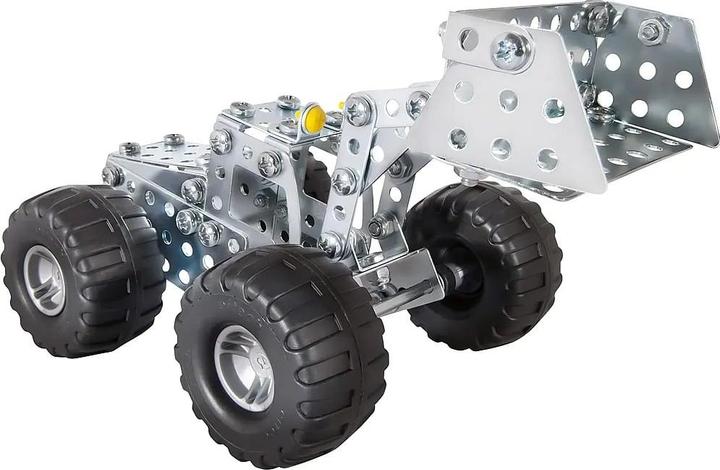 Produktbild Eitech C84 Metallbaukasten - Radlader, Modellfahrzeug mit 200 Bauteilen, Baustellenfahrzeug Modellba